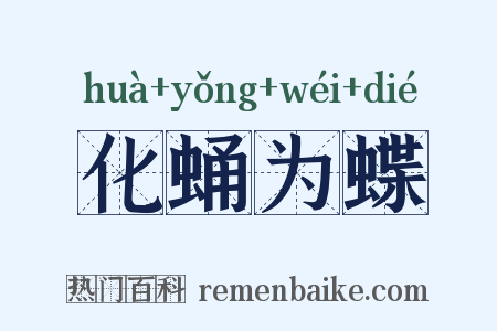 化蛹为蝶是什么意思的图片